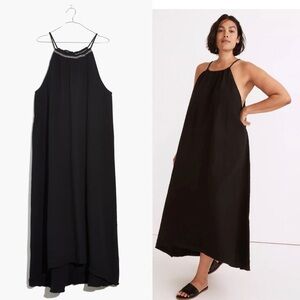 Madewell High-Neck Cover-Up Maxi Dress Gauze , size M
